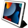 Karl Lagerfeld KLFC10SAKHPKK Saffiano Monogram Ikonik grāmatveida futrālis Apple iPad 10.2 (7., 8., 9. paaudze), melns