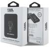 Karl Lagerfeld KLPBM5KIOTTGK indukcijas barošanas bloks 5000 mAh 15W, Outline Ikonik, MagSafe, melns