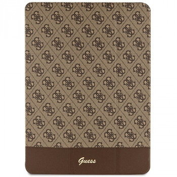 Guess GUFCP12PS4SGW vāciņš Apple iPad Pro 12.9 (2020/2021/2022, 4./5./6. paaudze), 4G Stripe Allover, brūns