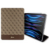 Guess GUFCP12PS4SGW vāciņš Apple iPad Pro 12.9 (2020/2021/2022, 4./5./6. paaudze), 4G Stripe Allover, brūns