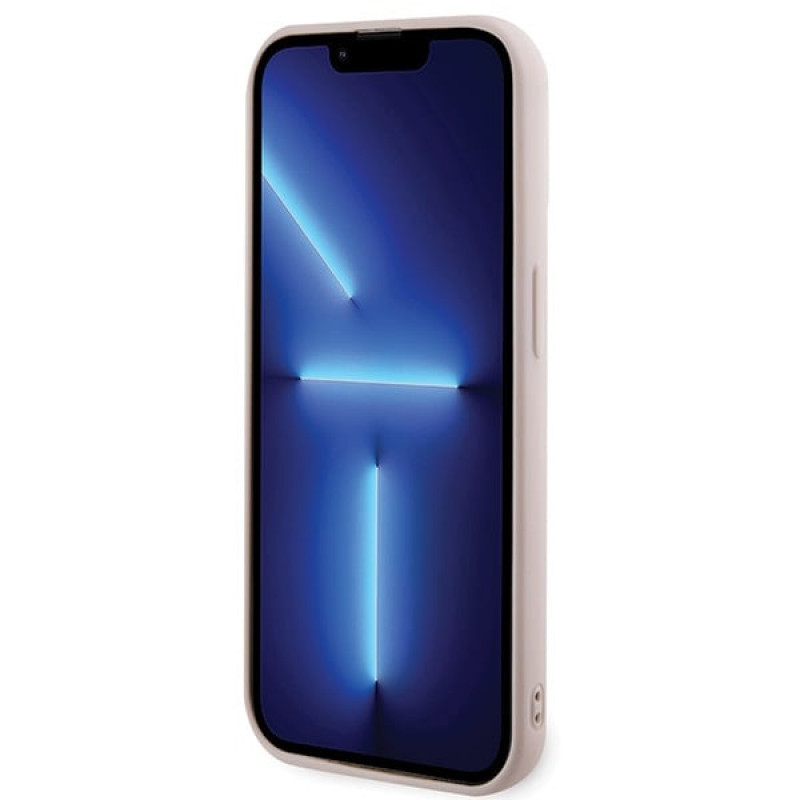Karl Lagerfeld KLHCP15X3DMBKCP cietais maciņš Apple iPhone 15 Pro Max, 3D Rubber Glitter Logo, rozā