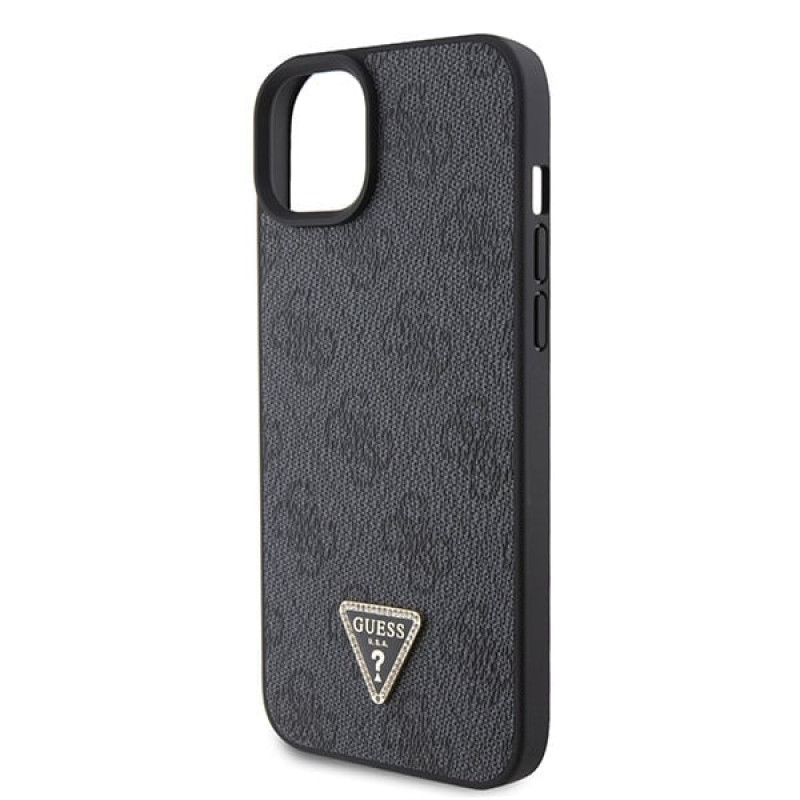 Guess GUHCP15MP4TDSCPK Apple iPhone 15 Plus / 14 Plus cietais maciņš, Crossbody 4G Metal Logo, melns