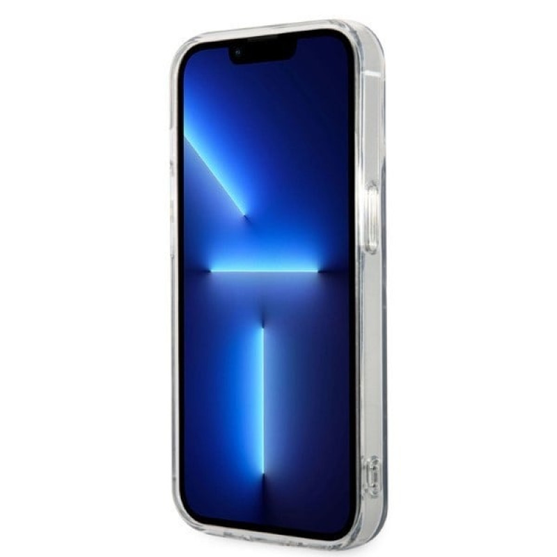 Guess GUBPP14XHMEACSK Apple iPhone 14 Pro Max vāciņš + bezvadu lādētājs, melns cietais vāciņš, Marble, MagSafe