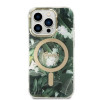 Guess GUBPP14XHJEACSA korpuss + bezvadu lādētājs Apple iPhone 14 Pro Max, Jungle, zaļš cietais korpuss, MagSafe