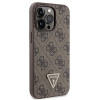 Guess GUHCP13LP4TDSCPW Apple iPhone 13/13 Pro brūns cietais maciņš, Crossbody 4G Metal Logo