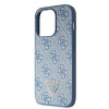 Guess GUHCP14XP4TDSCPB Apple iPhone 14 Pro Max zils cietais maciņš, Crossbody 4G Metal Logo