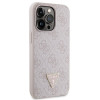 Guess GUHCP13LP4TDSCPP Apple iPhone 13/13 Pro rozā cietais maciņš, Crossbody 4G Metal Logo