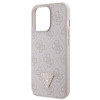 Guess GUHCP13LP4TDSCPP Apple iPhone 13/13 Pro rozā cietais maciņš, Crossbody 4G Metal Logo