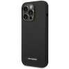 Karl Lagerfeld KLHMP14LSLMP1K Apple iPhone 14 Pro melns cietais maciņš, Silicone Plaque, MagSafe