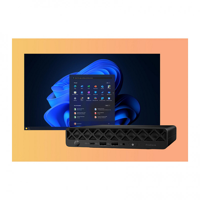 HP ProDesk 4 Mini G1i mini dators, Intel Core Ultra 5 235T, 16 GB RAM, 512 GB SSD, Windows 11 Pro
