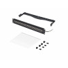 StarTech.com C6APANELSTP241UFT 24 portu 1U caurlaides komutācijas panelis, ekranēts Cat6a, RJ45, 19", melns