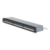 StarTech.com C6APANELSTP241UPD 24 portu 1U ekranēts Cat6A komutācijas panelis, 110 punch-down, uzstādīšanai statnē, RJ45 STP, 48.3 cm (19"), sudraba