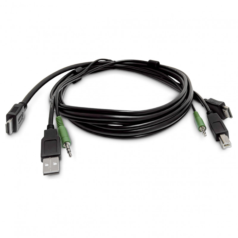 StarTech.com SKHDMMKVM-06-TAA TAA atbilstošs HDMI KVM kabelis, USB 2.0, 3,5 mm audio, 1,8 m