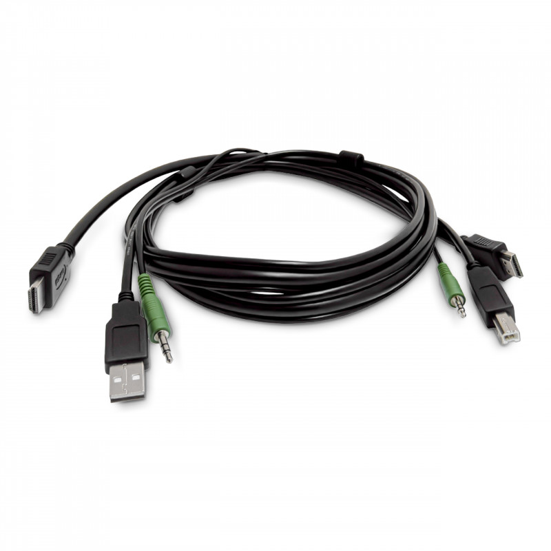 StarTech.com SKHDMMKVM-06-TAA TAA atbilstošs HDMI KVM kabelis, USB 2.0, 3,5 mm audio, 1,8 m