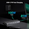 Ugreen Revodok Pro 313 USB-C klēpjdatora dokstacija (15978), UGR1851, 100 W, pelēka