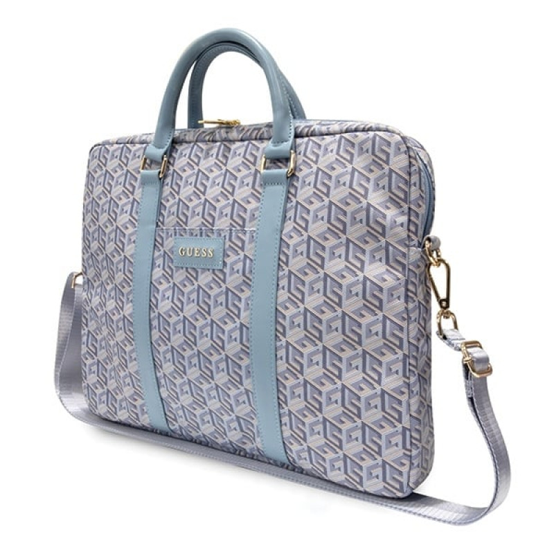 Guess GCube Stripes GUCB15HGCFSEB portatīvā datora soma, līdz 16 collām, zila