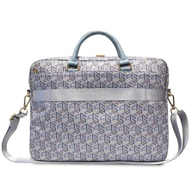 Guess GCube Stripes GUCB15HGCFSEB portatīvā datora soma, līdz 16 collām, zila