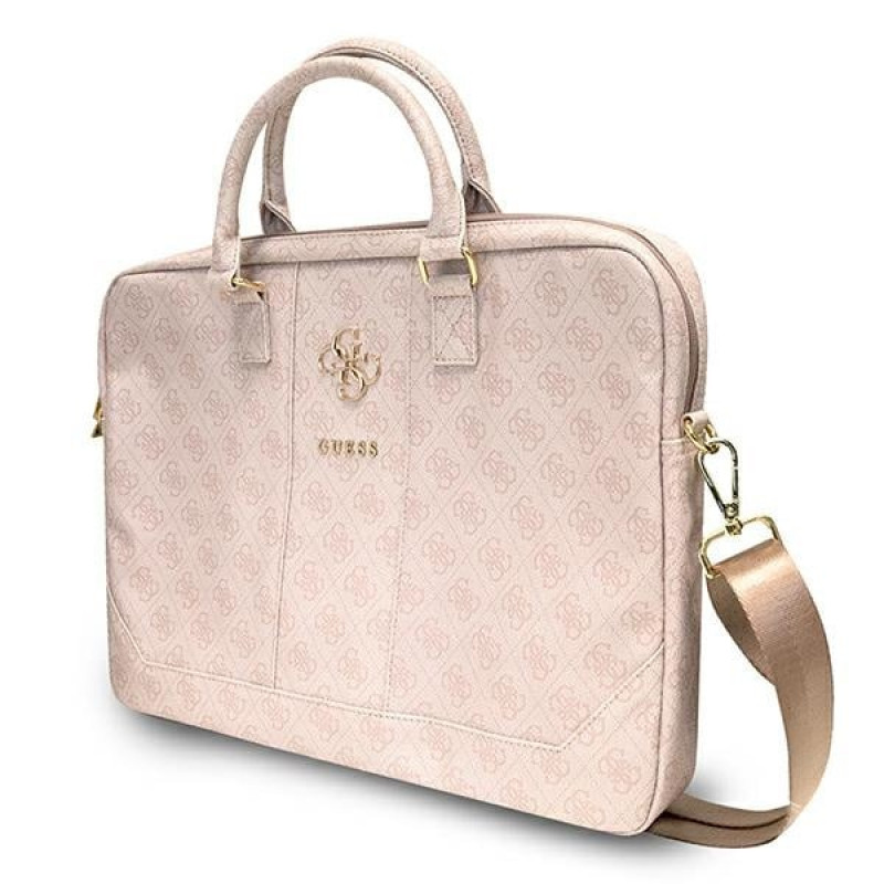 Guess GUCB15G4GFPI 15 collu klēpjdatora soma, 4G Big Logo, rozā