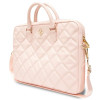 Guess GUCB15ZPSQSSGP 16 collu klēpjdatora soma, Quilted 4G, rozā