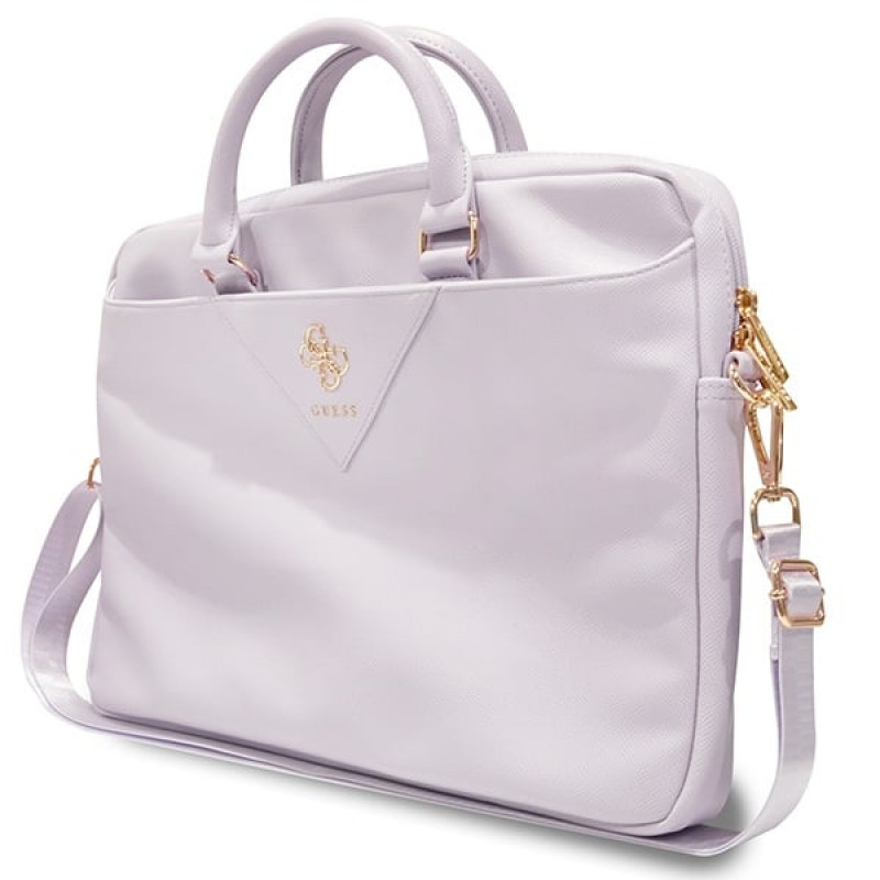 Guess GUCB15ZPGSTEGU 16 collu klēpjdatora soma, Triangle 4G, purpura