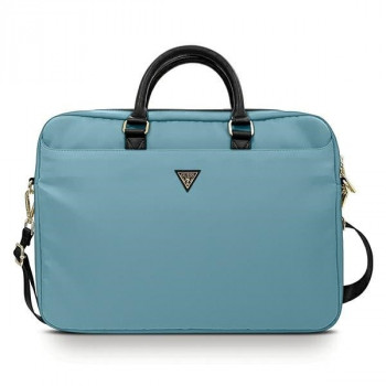 Guess GUCB15NTMLLB klēpjdatora soma līdz 16 collām, Nylon Triangle Logo, zila