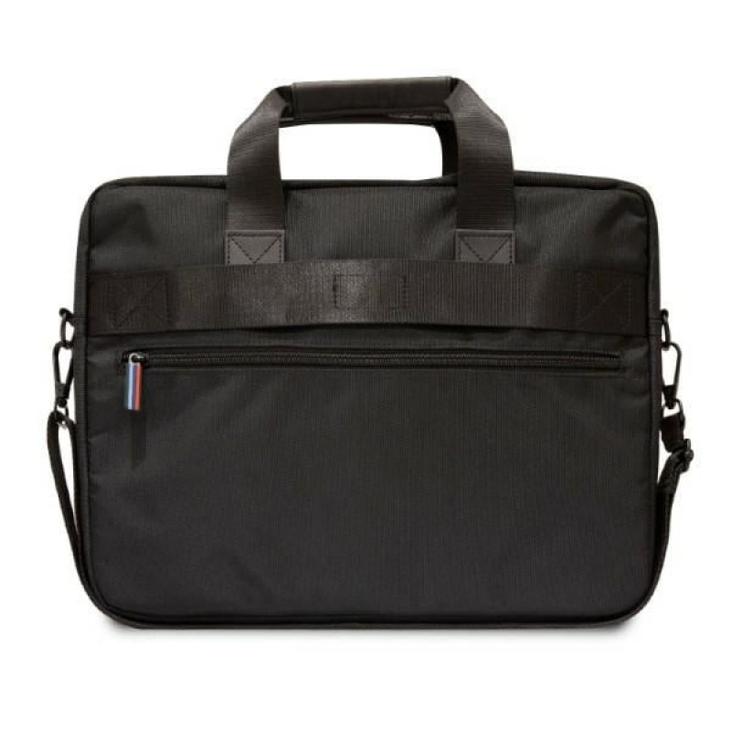 BMW BMCB15PUCARTCBK klēpjdatora soma līdz 16 collām, Carbon Tricolor, melna