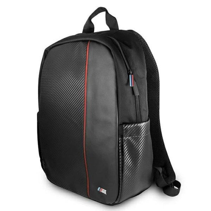 BMW BMBPCO15CAPRBK mugursoma, 16 collas, melna Carbon Red Stripe