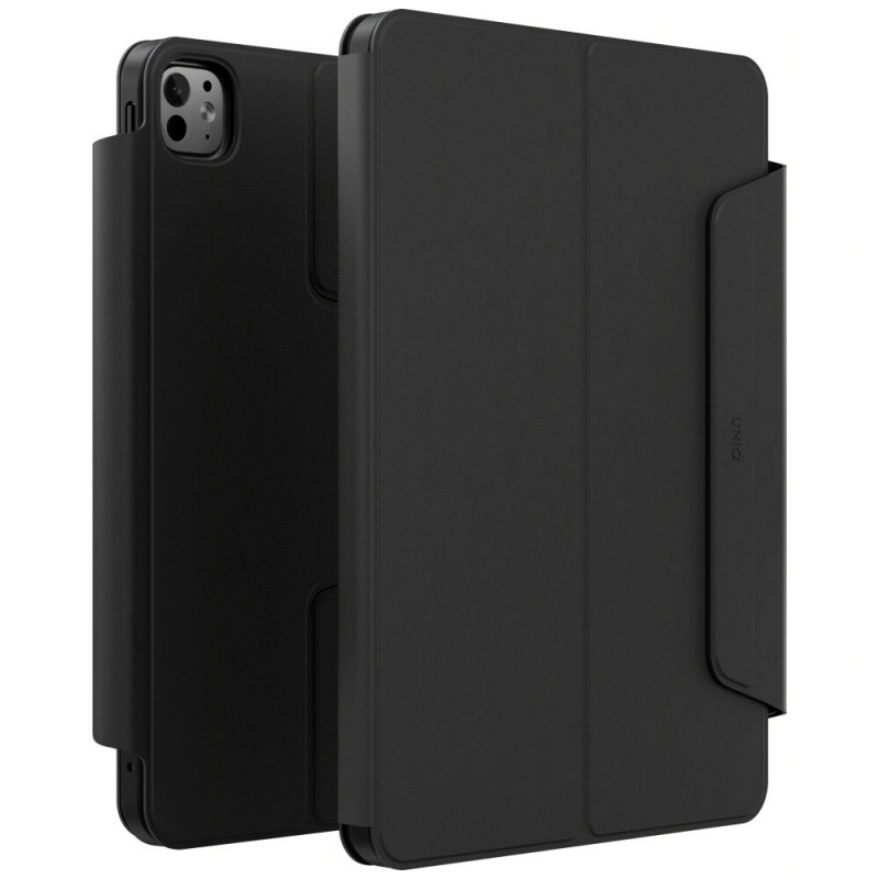 UNIQ Rovus Snapmount Magnetic 360 Rotating Detachable planšetdatora maciņš Apple iPad Pro 11 2024, melns