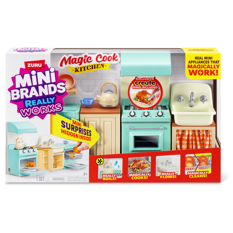 ZURU Mini Brands Magic Cook virtuves rotaļu komplekts Series 1