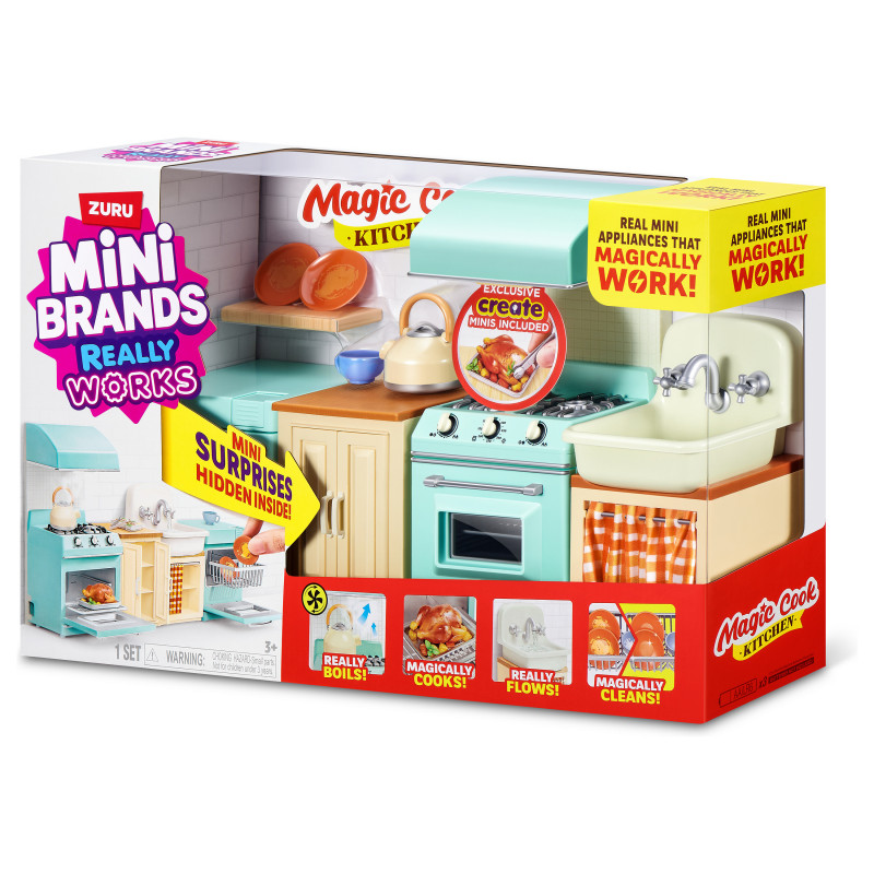 ZURU Mini Brands Magic Cook virtuves rotaļu komplekts Series 1