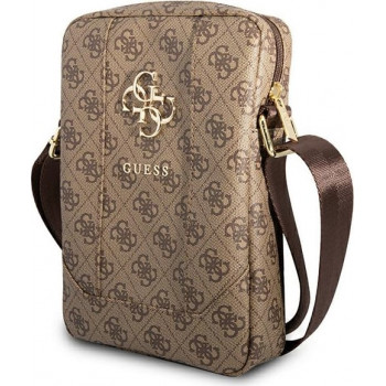 Guess GUTB10G4GFBR planšetdatora maciņš, 10 collas, brūns 4G Big Metal Logo