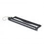 StarTech.com C6PANELSTP241U 24 portu 1U tukšs keystone komutācijas panelis ar kabeļu pārvaldības stieni, 48,3 cm, CAT6A, melns