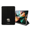 Karl Lagerfeld KLFC11OKHK grāmatveida vāks Apple iPad Pro 11 2021 3. paaudzei, melns Saffiano Karl Head