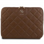 Guess Quilted 4G portatīvā datora futrālis GUCS14ZPSQSSGW 14", brūns