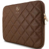 Guess Quilted 4G portatīvā datora futrālis GUCS14ZPSQSSGW 14", brūns
