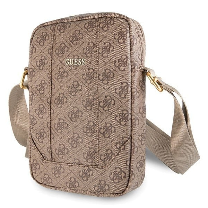 Guess GUTB104GB planšetdatora maciņš 10" planšetdatoriem, brūns, 4G UPTOWN