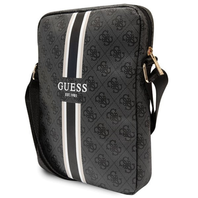 Guess GUTB10P4RPSK 4G Stripes planšetdatora soma 10", melna