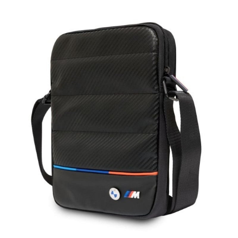 BMW BMTB10PUCARTCBK Carbon & Nylon Tricolor soma 10" planšetdatoriem, melna