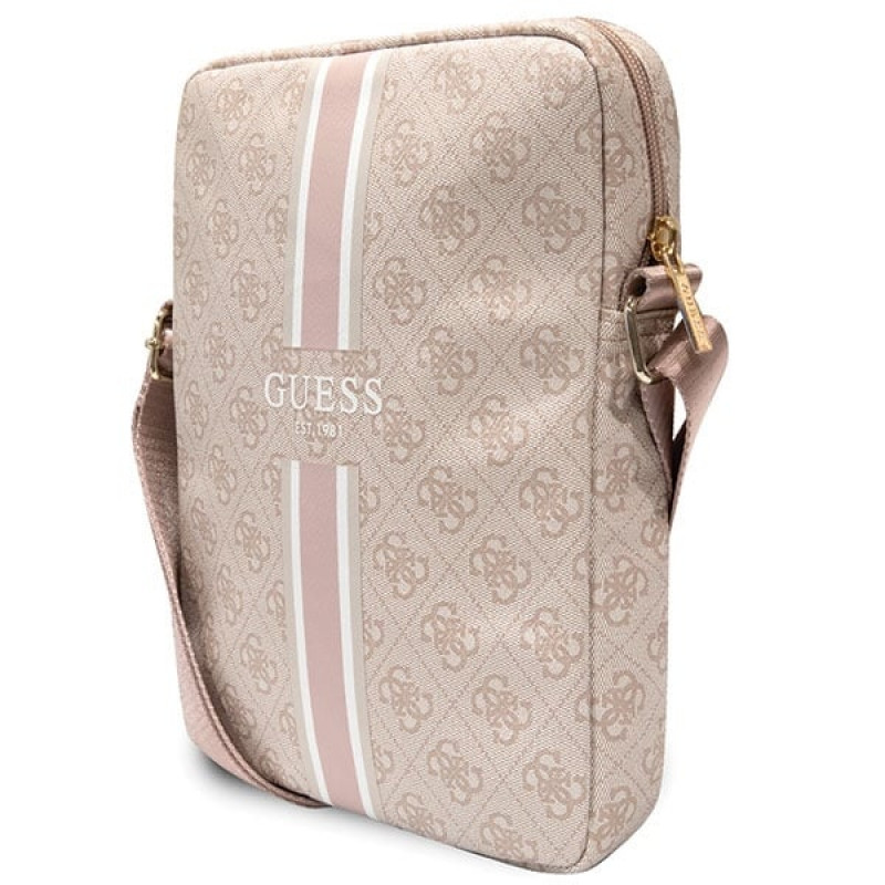 Guess GUTB10P4RPSP 4G Stripes planšetdatora soma 10", rozā