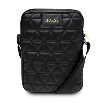 Guess GUTB10QLBK stepēta planšetdatora soma 10", melna