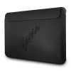Guess GUCS13PUSASBK Saffiano Script futrālis 13" klēpjdatoram, melns