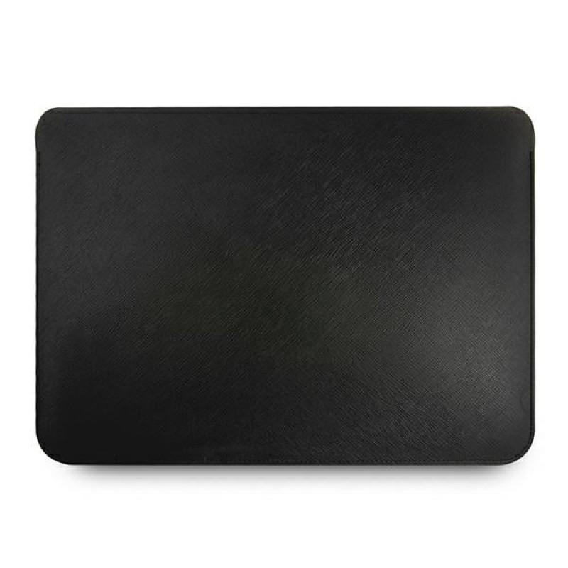 Guess GUCS13PUSASBK Saffiano Script futrālis 13" klēpjdatoram, melns