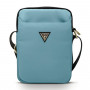 Guess GUTB10NTMLLB Nylon Triangle Logo planšetdatora maciņš planšetdatoriem līdz 10.2", zils
