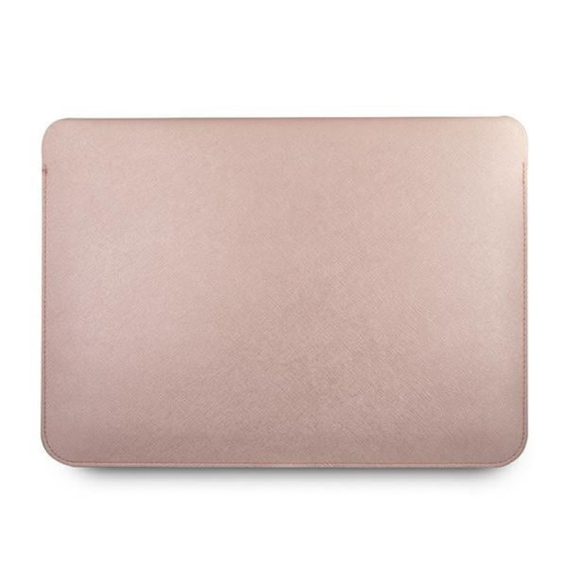 Guess GUCS13PUSASPI Saffiano Script futrālis 13" portatīvajam datoram, rozā