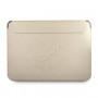 Guess GUCS13PUSASLG Saffiano Script futrālis 13" portatīvajam datoram, zelta