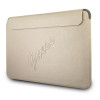 Guess GUCS13PUSASLG Saffiano Script futrālis 13" portatīvajam datoram, zelta