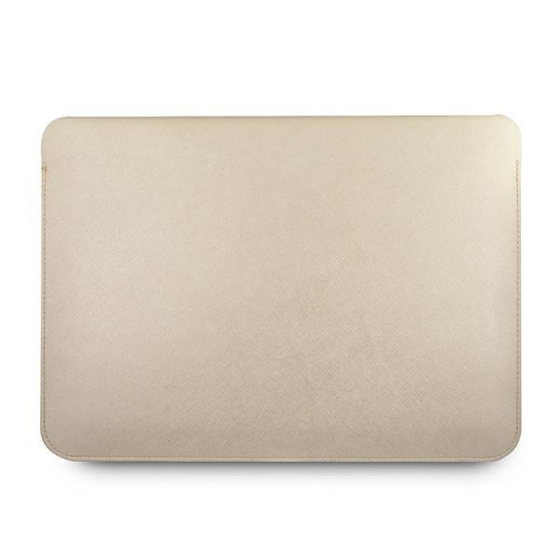 Guess GUCS13PUSASLG Saffiano Script futrālis 13" portatīvajam datoram, zelta