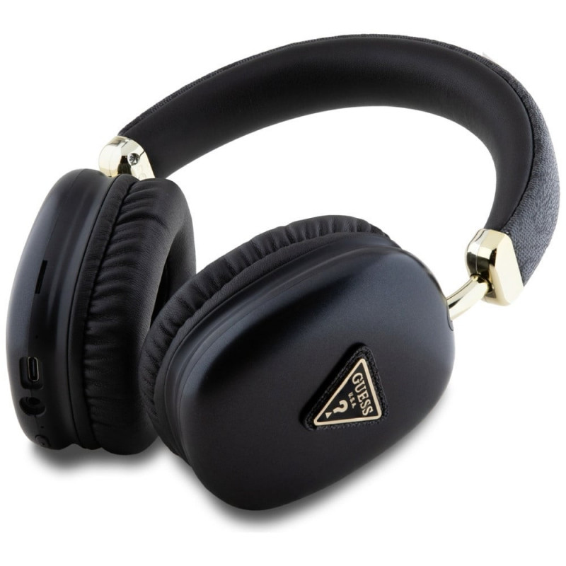Guess 4G Triangle Logo bezvadu ausis, Bluetooth 5.3, melnas