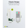 Goobay 75258 bezvadu LED Ziemassvētku eglītes sveces (20 gab.), t.sk. 20x AAA (LR03), klipši, tālvadības pults, taimeris, regulējams spilgtums, silti balts (2600 K)