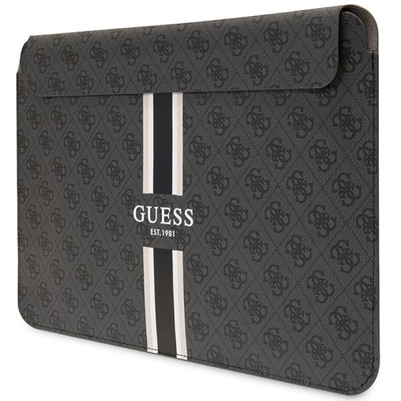 Guess GUCS14P4RPSK klēpjdatora futrālis 14 collas, 4G Printed Stripes, melns